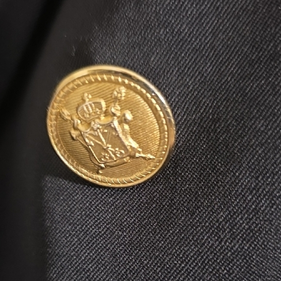 Vintage Talbots Black Blazer with Gold Buttons - Picture 3 of 6